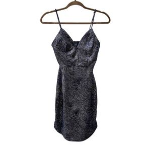 Vintage 90s Y2K Windsor Velvet Whimsygoth Celestial Swirl Formal Mini Dress